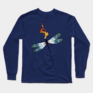 Fire Breathing Dragonfly Long Sleeve T-Shirt